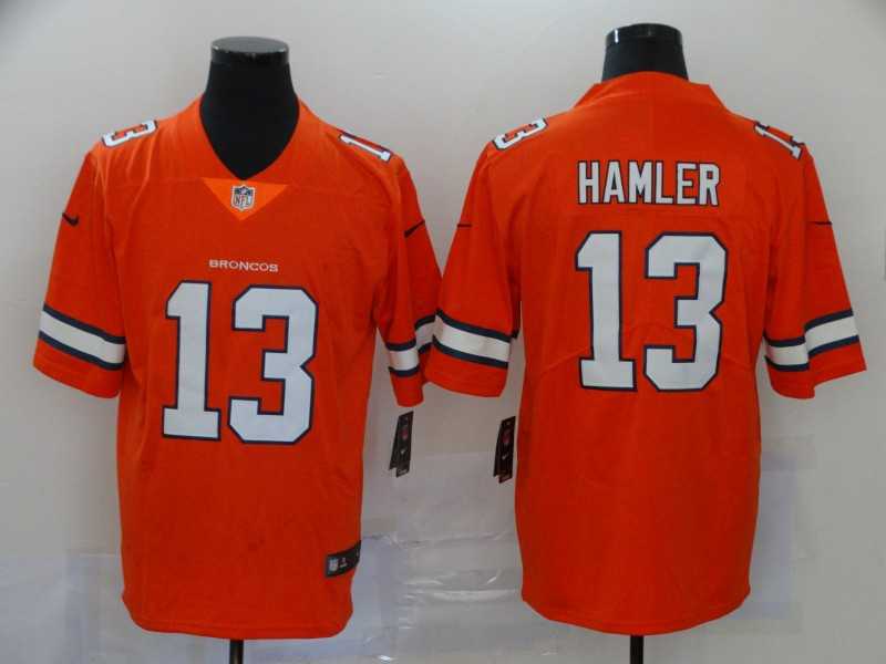 Nike Broncos 13 KJ Hamler Orange 2020 NFL Draft Color Rush Limited Jersey,We sell and wholesale Nike Broncos 13 KJ Hamler Orange 2020 NFL Draft Color Rush Limited Jersey on line form chian!